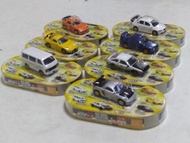 絕版食玩 Real Model Collection 頭文字D-公道最速傳說編-金屬小型模型車全七種