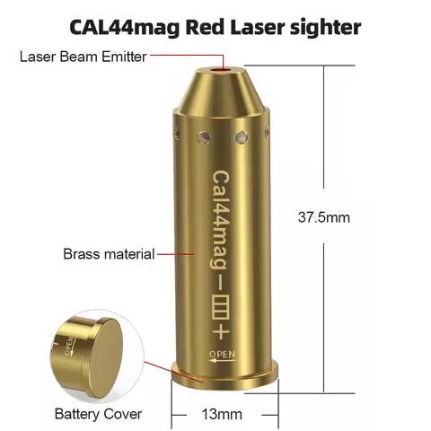Pistol and Rifle Calibrator cal44mag Red Laser Calibration Tool - Hunting Accessories Training Shoot