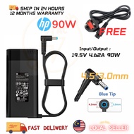 hp 90W 19.5V 4.62A Charger 4.5*3.0mm Blue Tip for HP Envy 14 15 17 TouchSmart 17-j030us 17-j020us 17