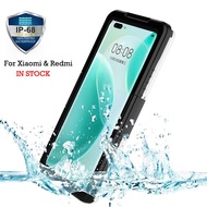 IP68 Waterproof Case For Xiaomi 11T  Civi Black Shark 4 4s pro Redmi Note 11 pro plus 9 9i 9a sport active Full Protection Shockproof Diving shell