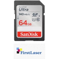 Sandisk Ultra 140MB/s Class 10 Full HD SD Memory Card (64GB) - SDSDUNB-064G-GN6IN
