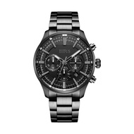 Solvil et Titus Saber Men's Chronograph Watch in Black Dial and Black Stainless Steel Bracelet W06-03082-016