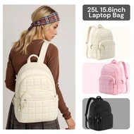 Backpack 25L Fits 15.6" Laptop Business Travel School Bag Beg Ransel Kalis Air untuk Lelaki dan Wani