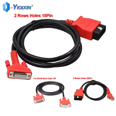 OBD Extension Cable 15/26 Pin DB15 Female to OBD 16-Pin Main Test Cable DS708 DB15 Male to Female Fo