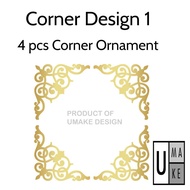 customized Nikkah Booklet Decor gold mirror - Custom Decor for Nikkah Certificate Holder