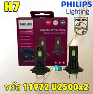 หลอดไฟหน้า PHILIPS LED ULTINON ACCESS U2500 6000K สีขาว H4 H7 HB3/4 H11 HIR2 H1 H3 รุ่นใหม่ล่าสุด ปี