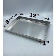 Loyang saiz 8 1/4"x12"x1" homemade besi premium loyang kek dan biskut