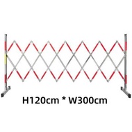 Expandable Barrier Gate With Roller Stainless Steel Safety Fence Barrier 3M 6M Telescopic Stroller F