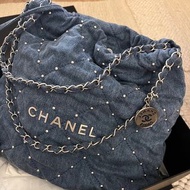 Chanel 24S 牛仔22bag size S 有發票現貨 VIP 款