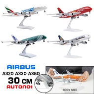 30cm aircraft models of Air bus models A380 A320 A321 A330 from many brands with wheels and removabl