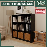 ArisaHome 9 Tier Bookcase / 9 Cube Bookcase / Almari Buku / Rak Buku Rack Shelf / Book Shelf Display