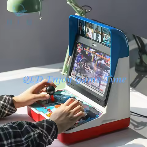 10.1 Inch Desktop Pandora Box 9D Game Console, 32G Single Player Mini Arcade Game Machine, 2500 Game