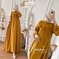 Gamis Crinkle Airflow / Midi Dress / Baju Muslim Wanita / Dres Premium