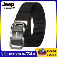 【2-3 days arrive】JEEP SPIRIT Woven Canvas Belt In Black