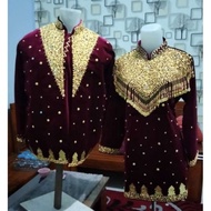 Baju Bludru Palembang/Baju Beludru Pengantin Palembang Terbaru