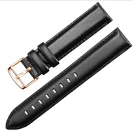 【NOV】 Genuine Leather Watch Strap Watchband 18mm 20mm 22mm For DW Diesel Fossil Timex Watch Band DIY