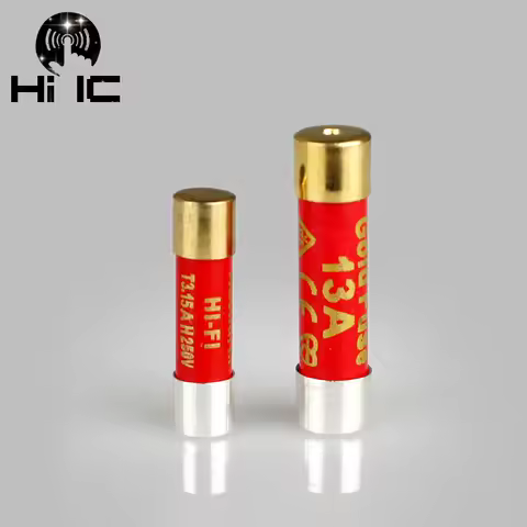 1PCS HIFI Single Crystal Silver Nano Fuse CD Audio Amplifier Tube Amp Fuse 5*20mm 6*25 13A 15A Elect