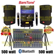 paket speaker aktif Baretone 15 inch 15Rc sound system outdoor lapangan salon aktiv