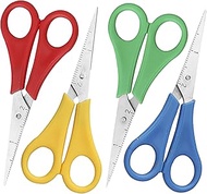 Kids Scissors 4 Count Pointed Kids Scissors right and left-handed scissors variety colors scissors f
