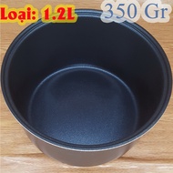 Rice Cooker Heart 1.2 L Non-Stick Black, Weighs 350 gr (Intestine, Core, 1 Liter, 1L2 - 1.2 Liters-1.2 Liters-1L 2, az-7)