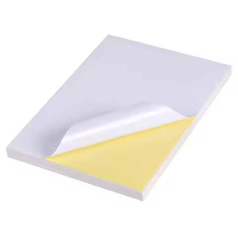 10 sheets writing paper A4 size stickersfor laser / inkjet printers, A4 self-adhesive printing matte