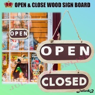 Open / Close Wood Sign Board Coffee Shop Sign Board