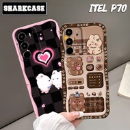 HP ITEL POWER 70 / P70 / P65 / P55 4G / P55 5G Cute Aesthetic Bear Motif Phone Case - Itel Case - It
