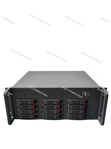 12-Disk nas chassis enterprise hot-swappable atx main board Synology server storage 4U rack-mounted 