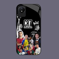 DK-57 CR7 FC Casing GLASS soft frame black VIVO V19 Y81S V5 Y81i Y66 Y02 Y67 Y81 Y02T V17 Y02A Pro L