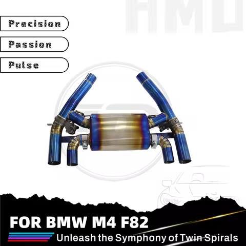 HMD Titanium Alloy Exhaust Pipe Catback is Suitable for BMW M2C M3 M4 E92 F82 Auto Modification Elec