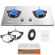🔥🔥CHRIS OPAICN stainless steel gas stove gas hob 2 burner Gas Stove Table Top Strong Burner Double C