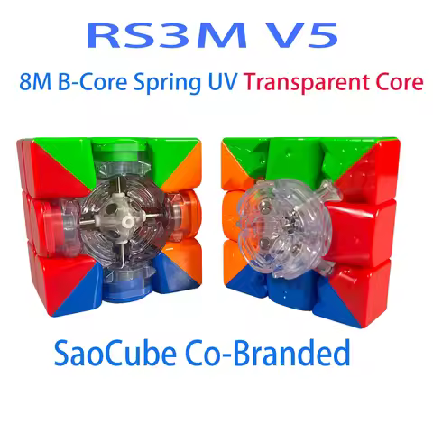 MoYu RS3M V5 3X3 Magnetic Magic Speed Cube Stickerless Professional Fidget Toys RS3 M V5 Cubo Magico