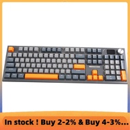 LT104 Gaming Mechanical Keyboard 104Key RGB 2.4G Wireless Wired Keyboard, Easy to Use Fine Workmansh