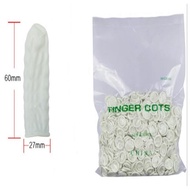 White Finger Cots Anti-Static Glue Finger Cots Beauty Manicure Workshop Finger Cots Disposable Tatto