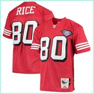 Hot 75th San Francisco 49ers NFL Football Jersey Rice Lance Warner Garropolo Bosa Kittle Jersey Loo