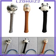 [Lzdhuiz2] Badminton Racket Grip Cover Animal Doll Protective Cover Decorative Racket Grip