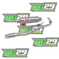 DBS Round Racing Exhaust for All Automatic Motorcycles: Vega, Jupiter, Shogun, Supra, Legenda, Astre