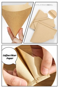 YBElio กระดาษกรองกาแฟ เกรดดี ขายดีสุด จำนวน100แผ่น/1แพ็ค ไม่ฟอกขาว กรองกาแฟ ดริปกาแฟ  drip coffee  กระดาษดริป (สีน้ำตาล)