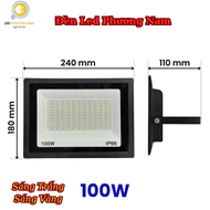 Đèn Pha Led Siêu Sáng Hạt SMD mini 200w/300w Lắp Ngoài Trời IP66 Bảng Hiệu Rọi Tranh Sân Vườn Giá Rẻ