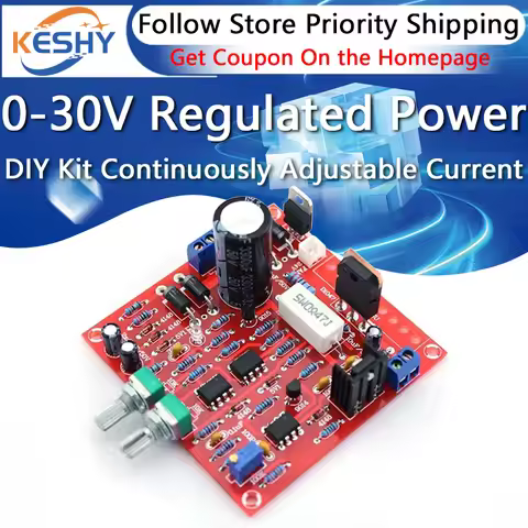 0-30V 2mA-3A DC Regulated Power Supply DIY Kit Continuously Adjustable Current Limiting Protection V