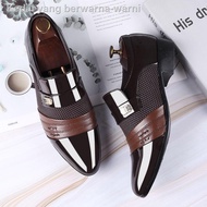 ↂ❇☒Plus Size 38-48 Men Casual Leather Shoes Slip on Office Business Formal Shoes