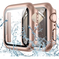 Goton Waterproof Screen Protector Case Compatible for Apple Watch Series 9/8/7 45mm, Hard Bumper wit