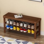 Shoe Rack Simple Narrow Door Multi-Layer Storage Rack Solid Wood Household Small Storage Shoe Storage Fantastic Economical Shoe Cabinet/Bamboo Shoe Rack Bench/Convenient Seat Weari