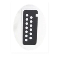 100X the headphone side sticker for motorola GP340 GP328 PRO5150 GP580 GP388 etc walkei talkie