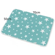 Baby Mat Waterproof 50*70cm Baby Diaper Changing Mat Portable Foldable Washable Waterproof Mattress Travel Pad Floor Mats Cushion Reusable Pad Cover