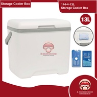 HJC 13L Storage Cooler Box Ice Box Portable Cooler Box Camping Picnic Fishing Cooler Grey 144-4-13L