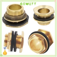 GSWLTT Pipe Joint, Fitting Nut 1/2" 3/4" 1" Hose Barb, Durable Male Thread Fish Tank Adapter Brass Coupler Connector Adapter Water Tank