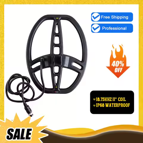 Treasure Hunter 18.75khz 11 Inch Search Coil Metal Detector Accessories with Screw Professional Wate