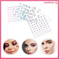 💍 5 Sheets of Adhesive Glitter Earrings Made from Acrylic for Celebrations in Mixed Colors 2.08x2.08