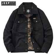 Jeep spirit 1941 estd jacket mens medium length loose fitting jacket